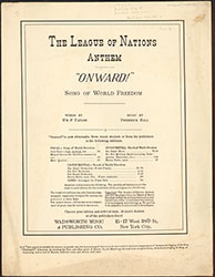 The League of Nations Anthem Onward!(007360-CPMLG)