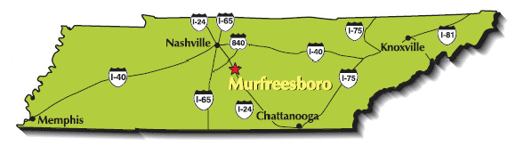 Tennessee Interstate Map